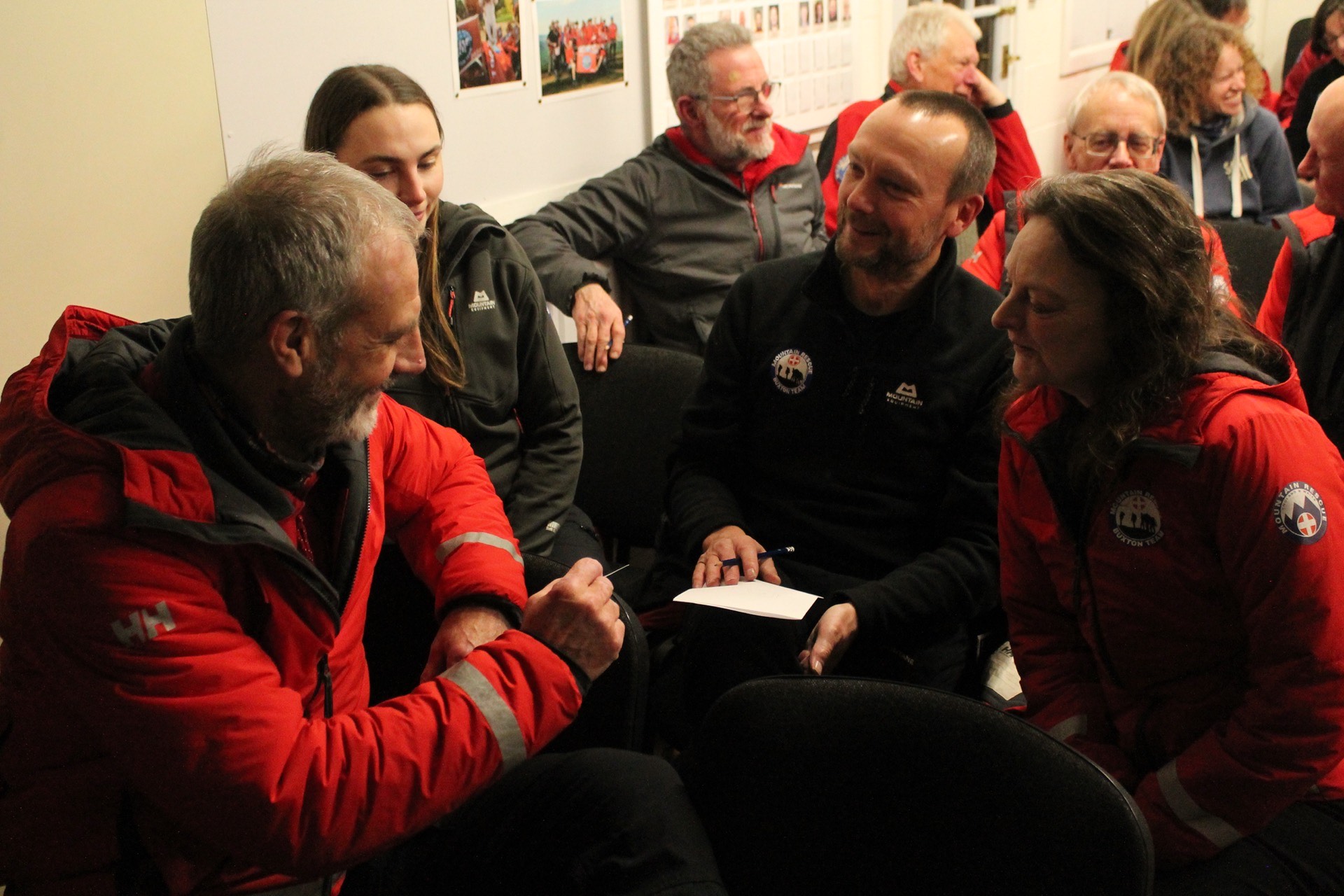 Buxton Mountain Rescue Team workshop session
